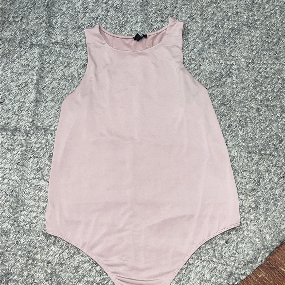 Express Champagne Sleeveless Bodysuit
